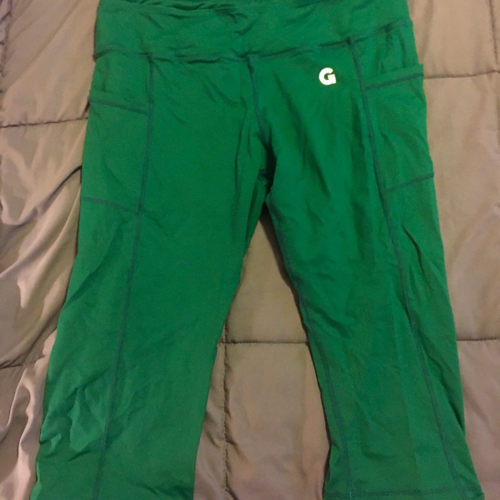 GRRRL Capri green leggings - Heidi